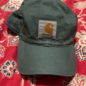 Carhartt Dark Green Mesh-Back Logo Cap